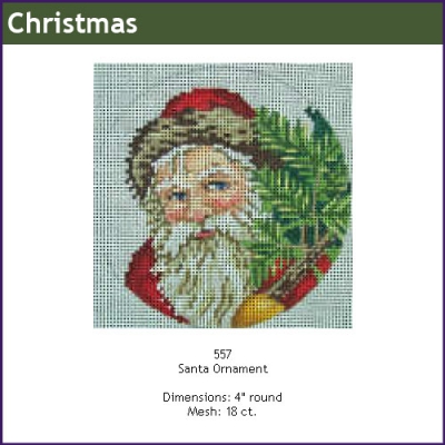 557 - Santa Ornament