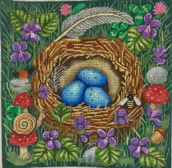GEP270 - Nest w/ Blue Eggs