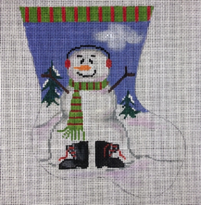 GE666 - Snowman/Snowboots Mini Sock